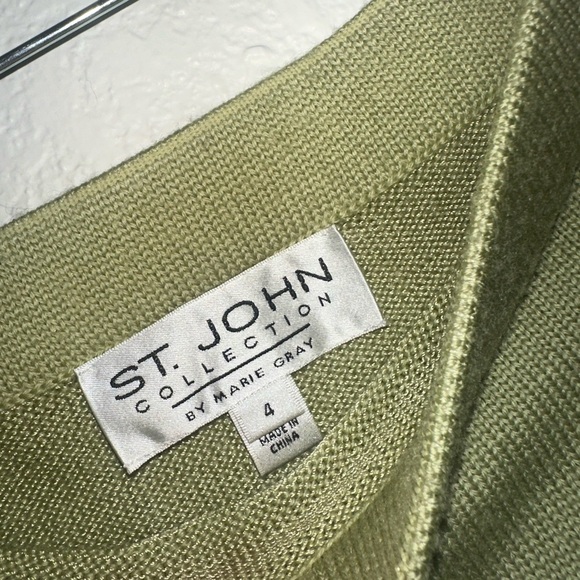 St John | Green Knit Skirt size 4 🥝 - Picture 5 of 5
